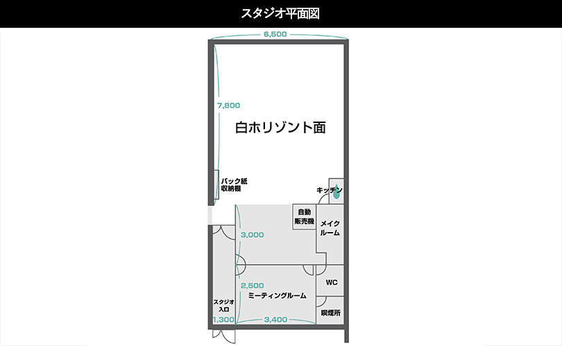 スタジオ平面図